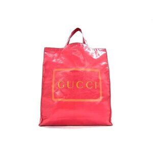 Gucci Tote Bag Logo Print Medium Tote Pink